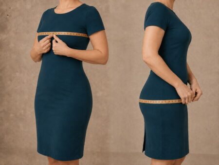 راهنمای سایز لباس بلند زنانه (EUR) | XS تا 3XL