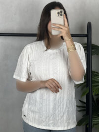 تیشرت زنانه خامه دوزی برند new port کد b4142