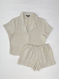 پیجامه زنانه موسلین اسمارا کد A67 – دو‌تکه، ۱۰۰٪ پنبه - Image 2
