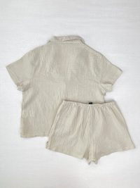 پشت پیجامه زنانه موسلین اسمارا کد دو‌تکه، ۱۰۰٪ پنبه