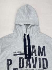 طرح هودی مردانه طوسی CAMP DAVID