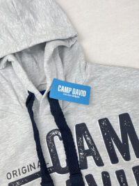 برند هودی مردانه طوسی CAMP DAVID