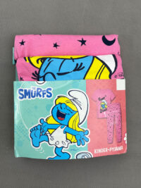 ست تیشرت و شلوار دخترانه صورتی SMURFS
