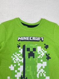 طرح تیشرت نخی پسرانه یقه گرد MINECRAFT