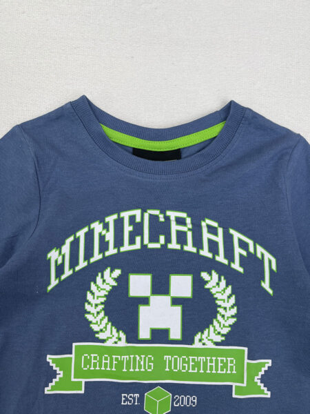 طرح تیشرت یقه گرد پسرانه MINECRAFT