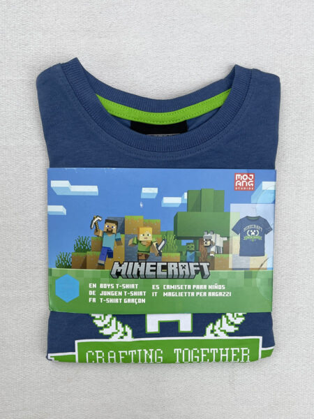 تیشرت یقه گرد پسرانه MINECRAFT