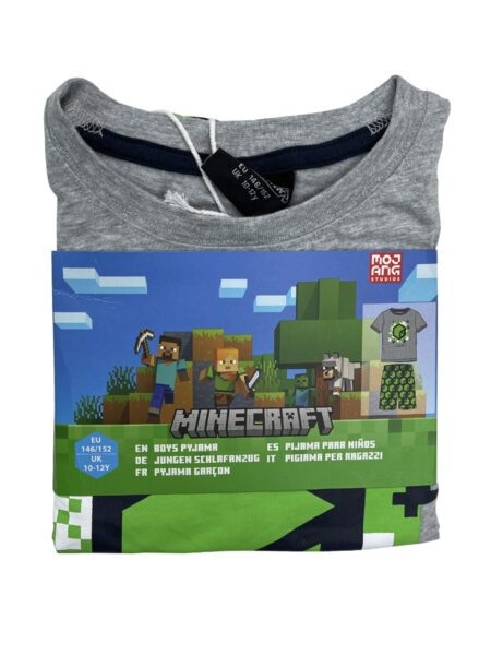ست تیشرت و شلوارک کمرکشی پسرانه MINE CRAFT کد A1426