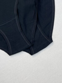 فاق شورت زنانه مشکی ساده اسمارا (پک 5 عددی)