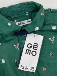 برند پیراهن پسرانه نخ پنبه برند Gemo