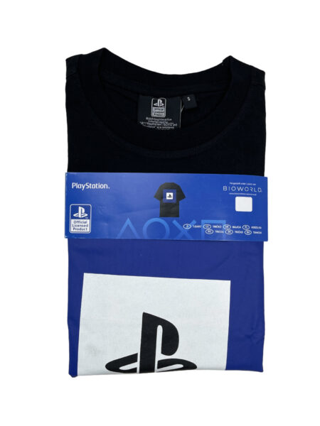تیشرت نخ پنبه مردانه Play station رنگ مشکی کد A1897