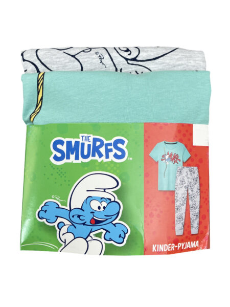 ست تیشرت و شلوار بچگانه نخی THE SMURFS کد A1923