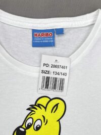 برند تیشرت دخترانه سفید Haribo جنس نخ پنبه