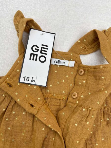 برند رامپر دخترانه برند Gemo جنس پنبه