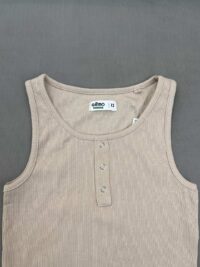 طرح تاپ دخترانه کبریتی برند Gemo رنگ خاکی