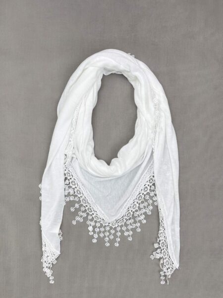 روسری زنانه لبه قلاب بافی گیپوری Accessoires کد A2807