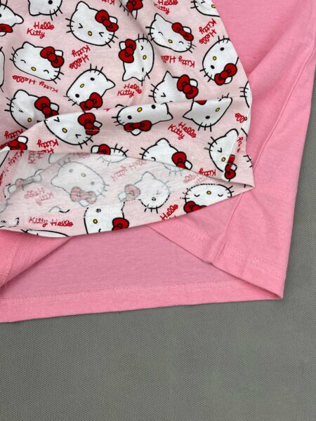 دوخت ست تیشرت و شورتک دخترانه نخ پنبه Hello Kitty