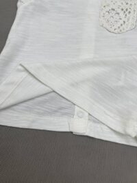 دوخت تاپ نوزادی نخ پنبه سفید برند جیموا