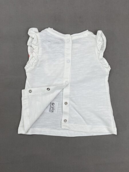 پشت تاپ نوزادی نخ پنبه سفید برند جیموا