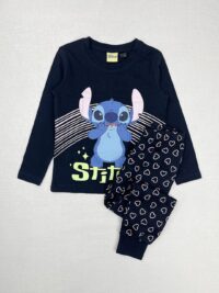 ست بلوز و شلوار دخترانه نخ پنبه Disney رنگ سرمه ای