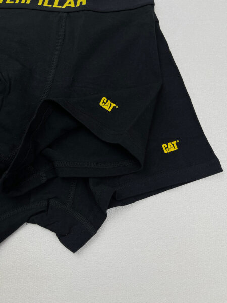 دوخت شورت باکسر پادار مردانه مشکی برند Cat (پک 2 عددی)