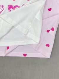 دوخت تیشرت دخترانه نخ پنبه برند کونیبو (پک 2 عددی)