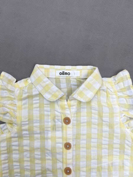 شومیز نوزادی نخ پنبه برند Gemo کد A3433