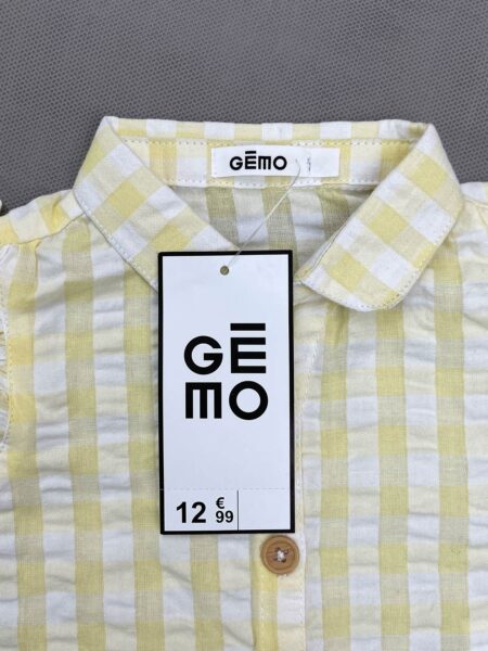 شومیز نوزادی نخ پنبه برند Gemo کد A3433