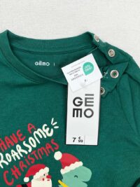 برند بلوز بچگانه 100% پنبه برند Gemo رنگ سبز