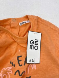 برند تیشرت نوزادی جیب دار برند Gemo جنس پنبه
