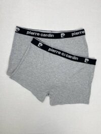 پشت شورت پادار مردانه طوسی Pierre Cardin (پک 2 عددی)