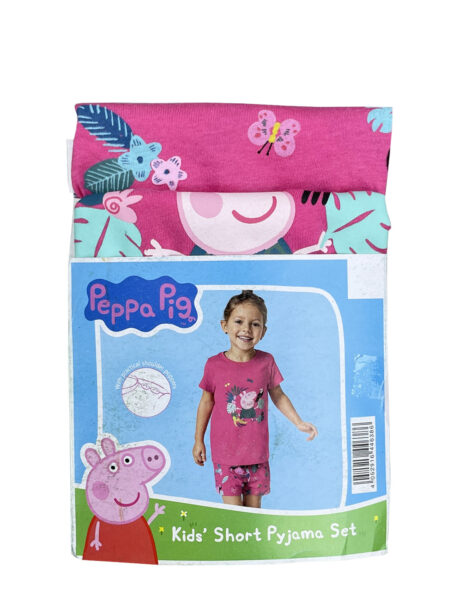 ست تیشرت و شورتک دخترانه 100% پنبه Peppa Pig کد A2997