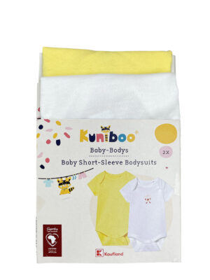 بادی نوزادی پنبه ارگانیک برند Kuniboo (پک 2 عددی) کد A3289