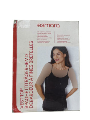 تاپ زنانه بند باریک مشکی برند اسمار Esmara کد A3420