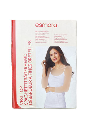 تاپ زنانه بند باریک سفید اسمارا Esmara کد A3422
