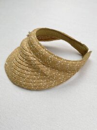 کلاه آفتابگیر حصیری زنانه مدل تل برند Accessories