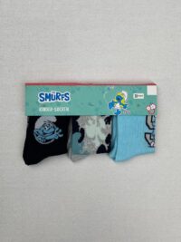 بسته بندی جوراب پسرانه ساق متوسط The Smurfs