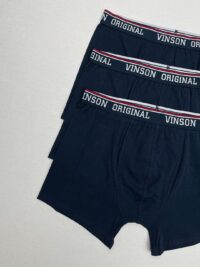 طرح شورت باکسر پادار مردانه برند Vinson (پک 3 عددی)