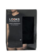 زیر پوش نخی مردانه مشکی برند Looks کد A3408