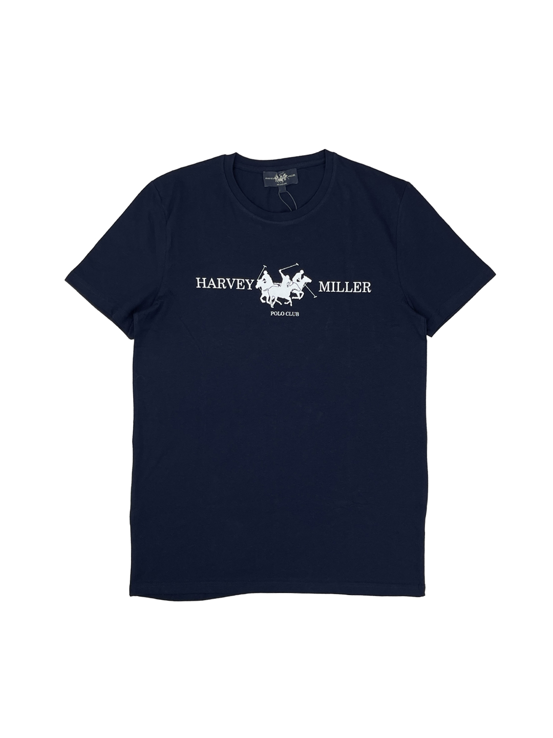 تیشرت مردانه Harvey miller کد A3663 - عکس 1 تیشرت نخ پنبه مردانه سرمه ای برند Harvey miller کد A3663
