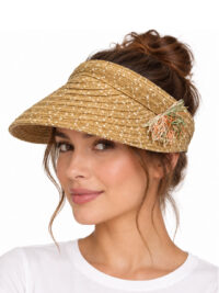 کلاه آفتابگیر حصیری زنانه مدل تل برند Accessories کد A3833