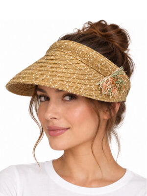 کلاه آفتابگیر حصیری زنانه مدل تل برند Accessories کد A3833