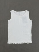 تاپ نخ پنبه دخترانه سفید برند جیمو کد A3990