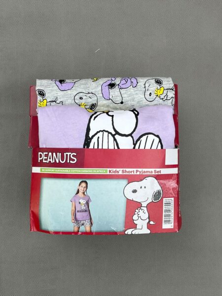 ست تیشرت و شورتک دخترانه راحتی Peanuts