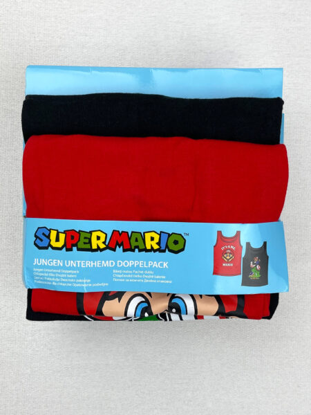 تاپ پسرانه پنبه ای طرح Super Mario (پک 2 عددی)